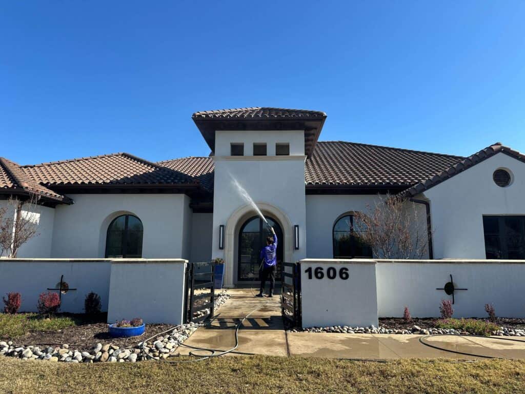 House washing service in Allen Texas by Aurora Softwash