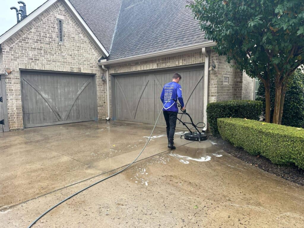 Pressure washing service in Allen Texas by Aurora Softwash